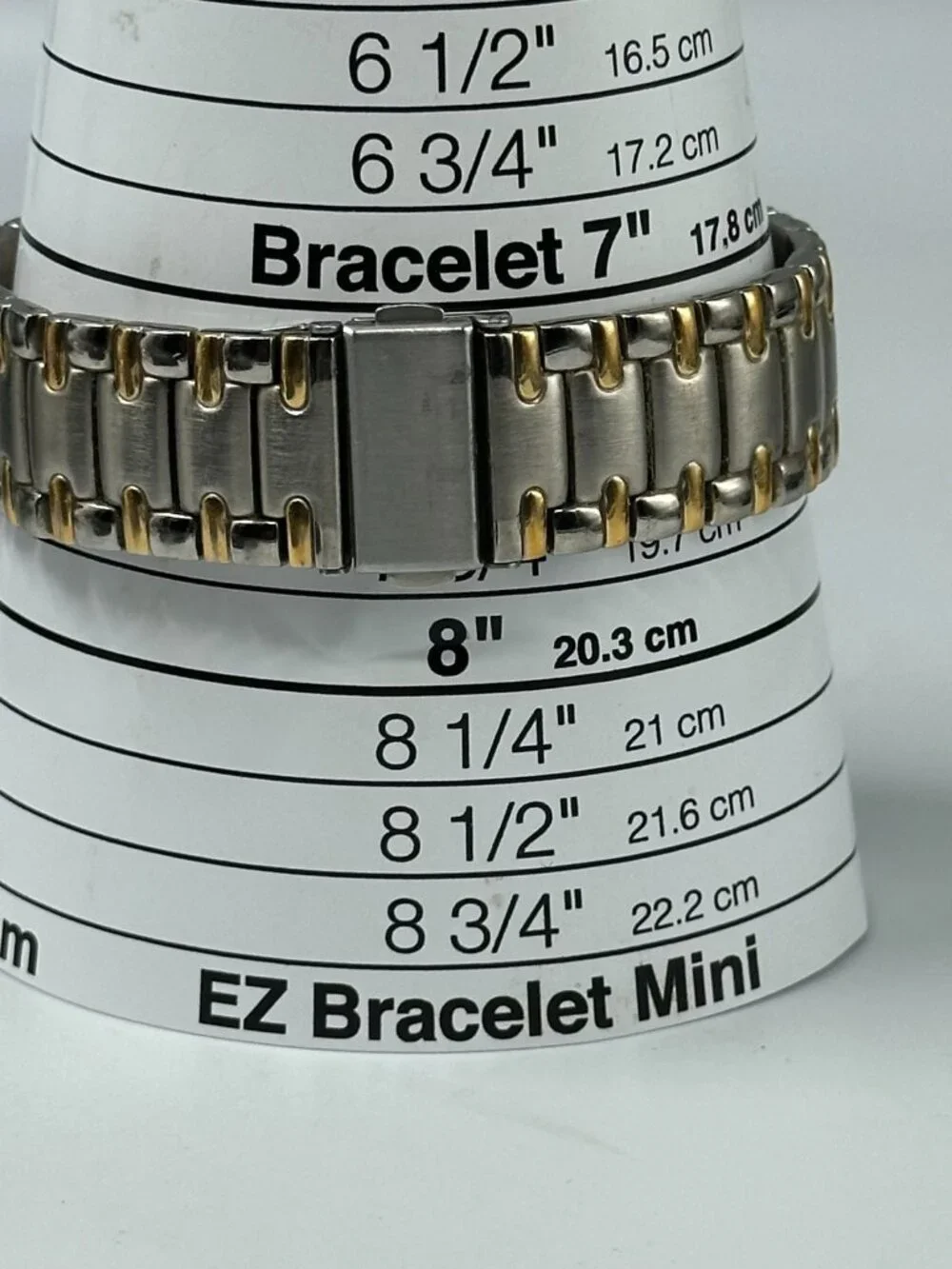 Peugeot Watch Mens Silver Gold Two Tone Date Window 32MM New Battery 8